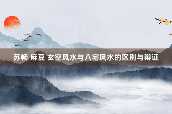 苏畅 麻豆 玄空风水与八宅风水的区别与辩证